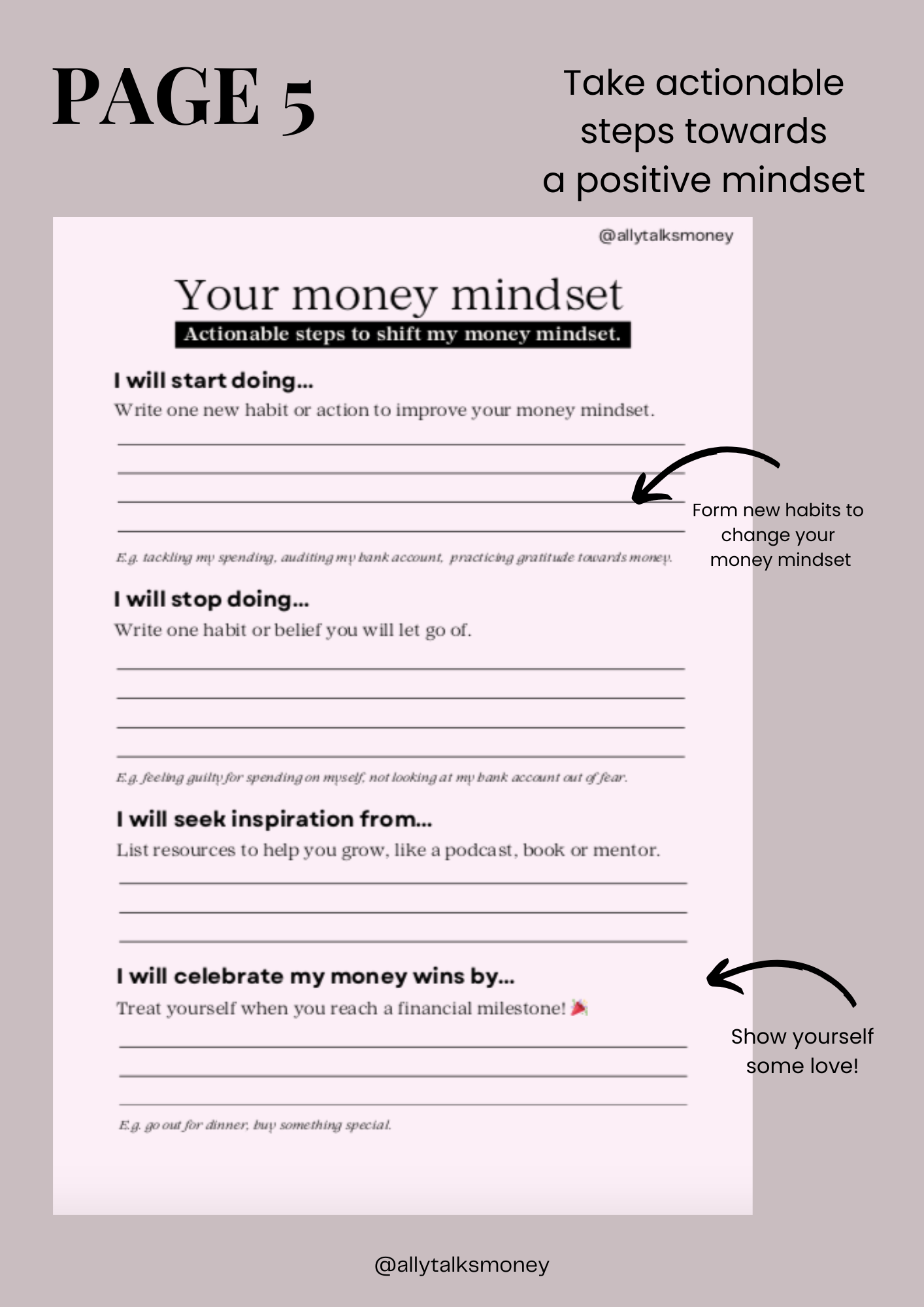 Your Money Mindset (Downloadable PDF)