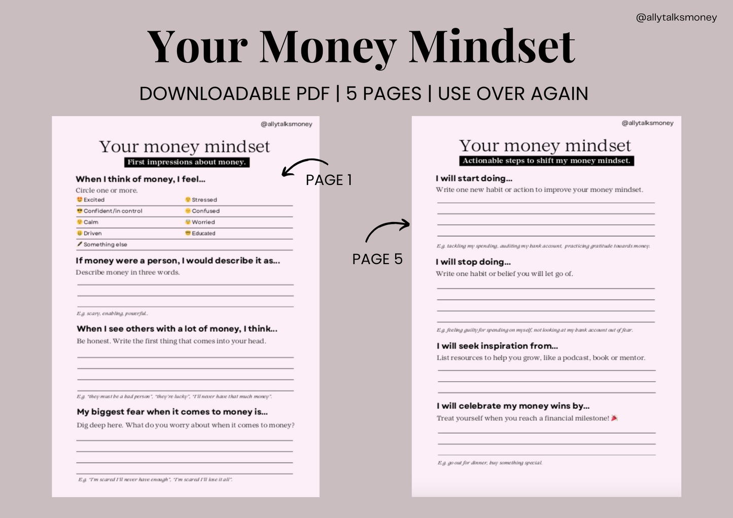 Abundance on Autopilot eBook, Worksheets and Dream Life Budget (Instant Downloads)