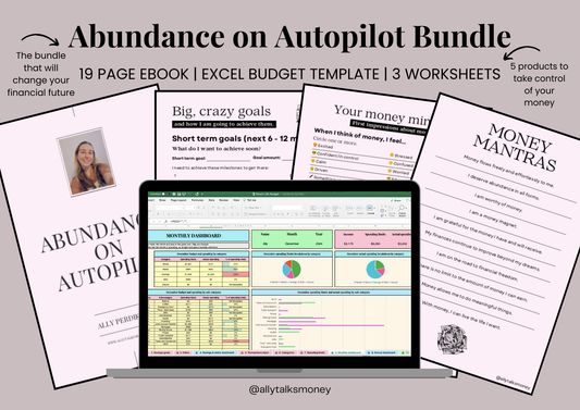 Abundance on Autopilot eBook, Worksheets and Dream Life Budget (Instant Downloads)