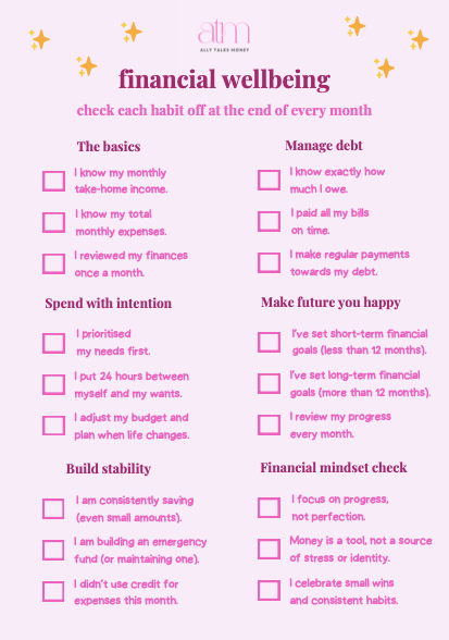Financial Wellbeing Checklist