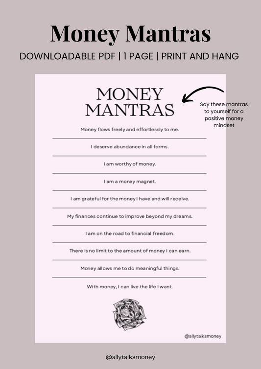 Money Mantras (Downloadable PDF)